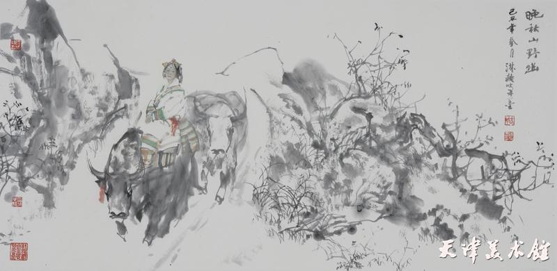 杜滋龄-晚秋山野幽-145x68cm.jpg