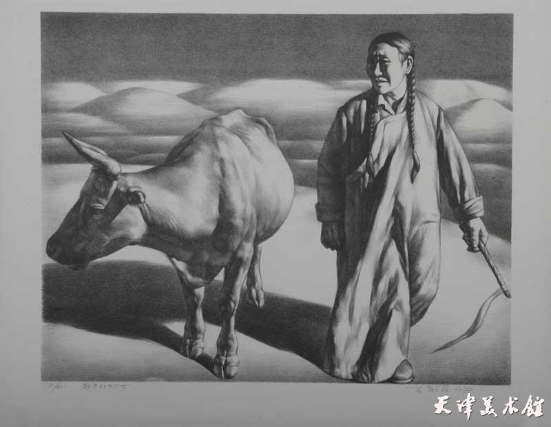 苏新平-赶牛的妇女-63x50cm.jpg