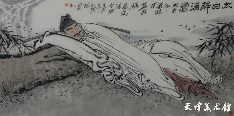 李永文-太白醉酒-138x68cm2011.JPG