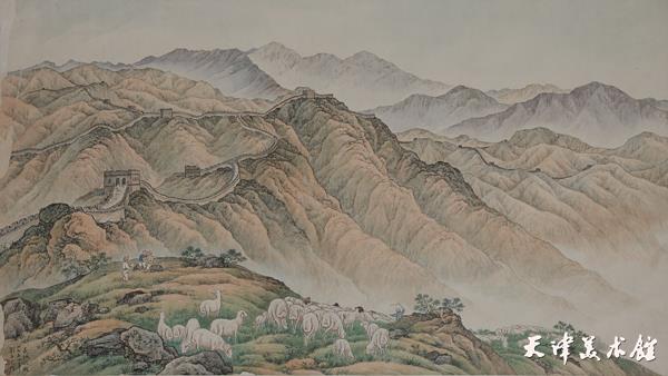 图八《长城放牧》,1954年,天津博物馆藏.jpg 图八《长城放牧》,1954年,天津博物馆藏.jpg